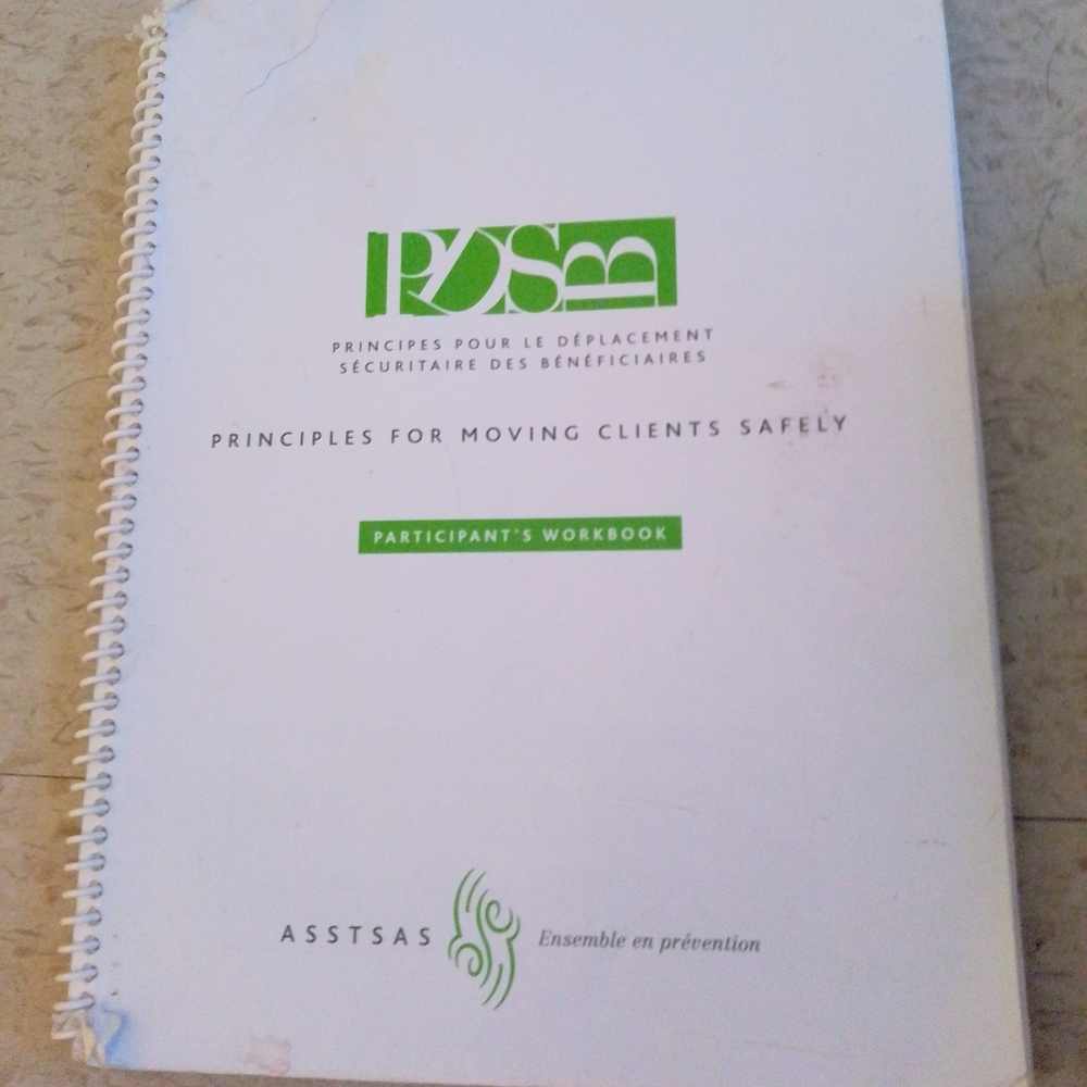 Principles For Moving Clients Safety Participants Workbook